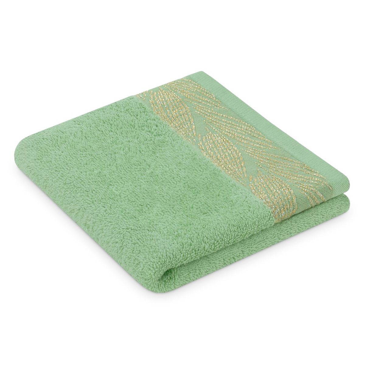 Asciugamano ALLIUM colore verde stile classico 50x90+70x130 AmeliaHome