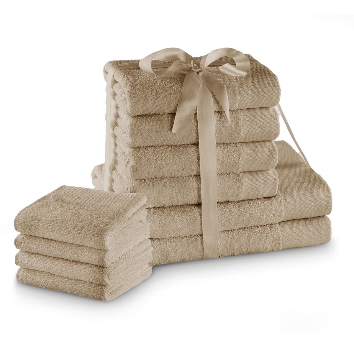 Asciugamano AMARI - AMELIAHOME colore beige stile classico 2*70x140+4*50x100+4*30x50 AmeliaHome