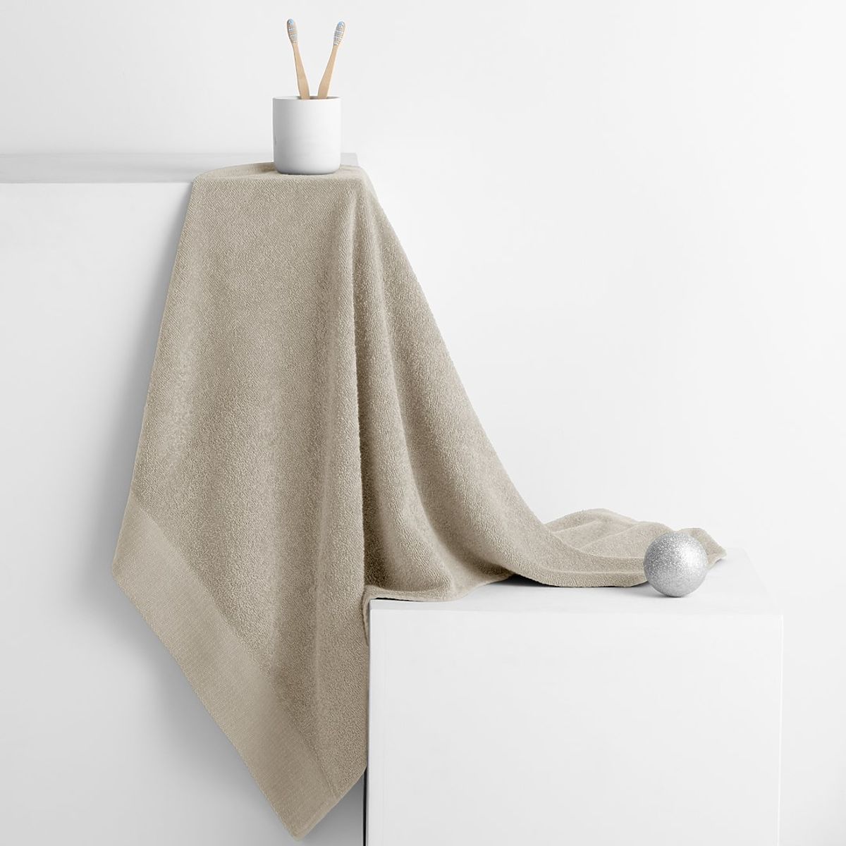 Asciugamano AMARI - AMELIAHOME colore beige stile classico 70x140 AmeliaHome