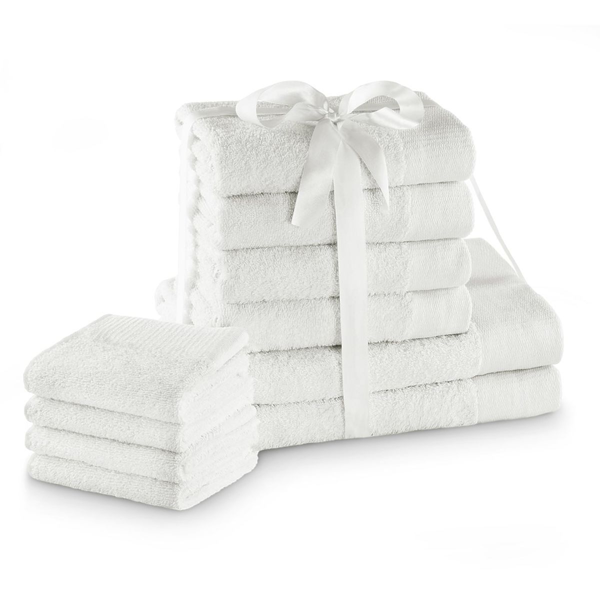 Asciugamano AMARI - AMELIAHOME colore bianco stile classico 2*70x140+4*50x100+4*30x50 AmeliaHome