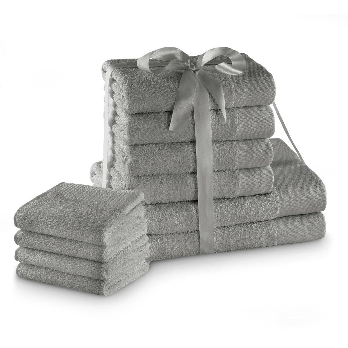 Asciugamano AMARI - AMELIAHOME colore grigio stile classico 2*70x140+4*50x100+4*30x50 AmeliaHome