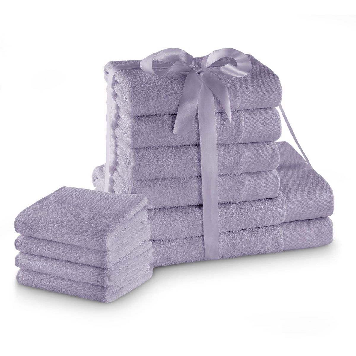 Asciugamano AMARI - AMELIAHOME colore lilla stile classico 2*70x140+4*50x100+4*30x50 AmeliaHome