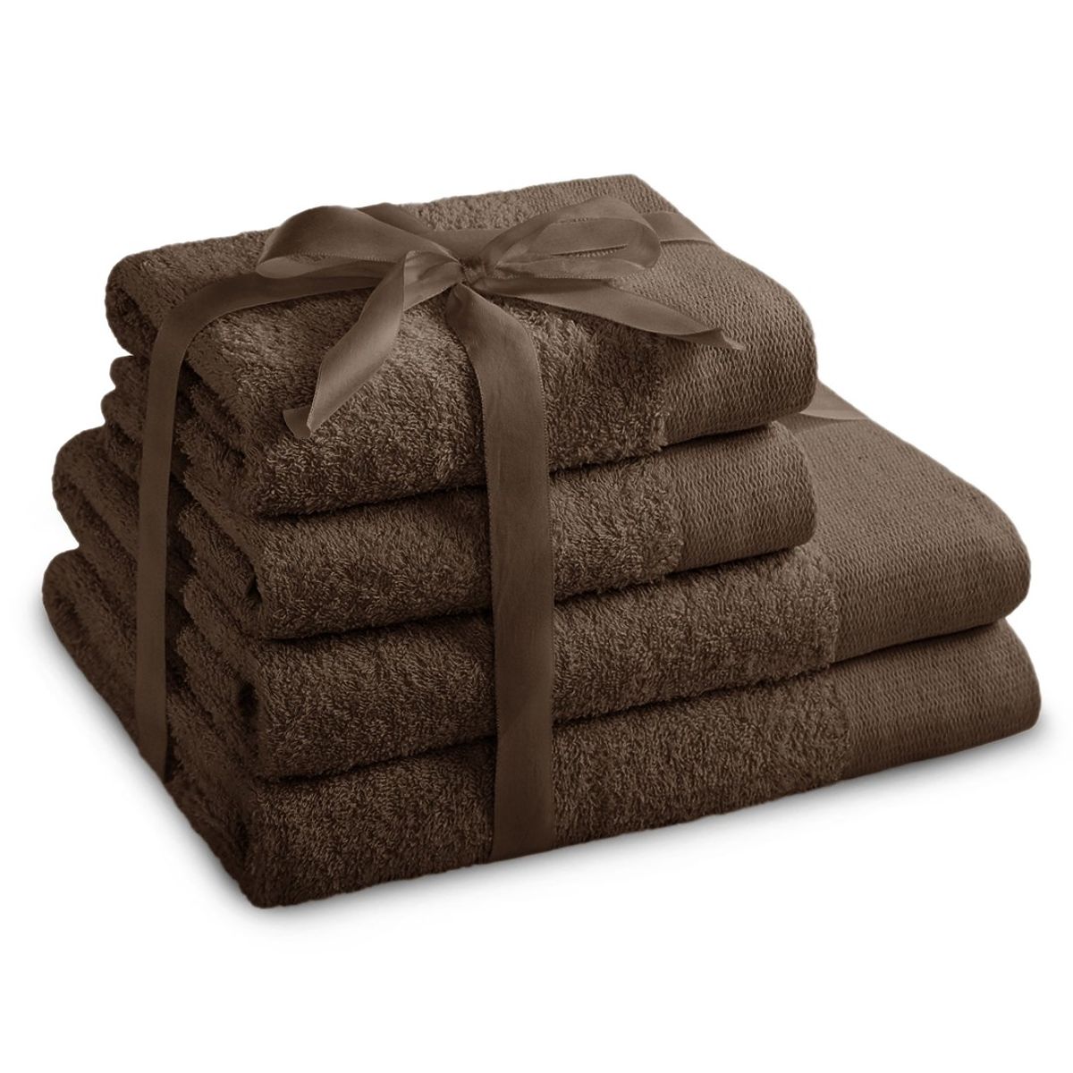 Asciugamano AMARI - AMELIAHOME colore marrone stile classico 2*70x140+2*50x100 AmeliaHome