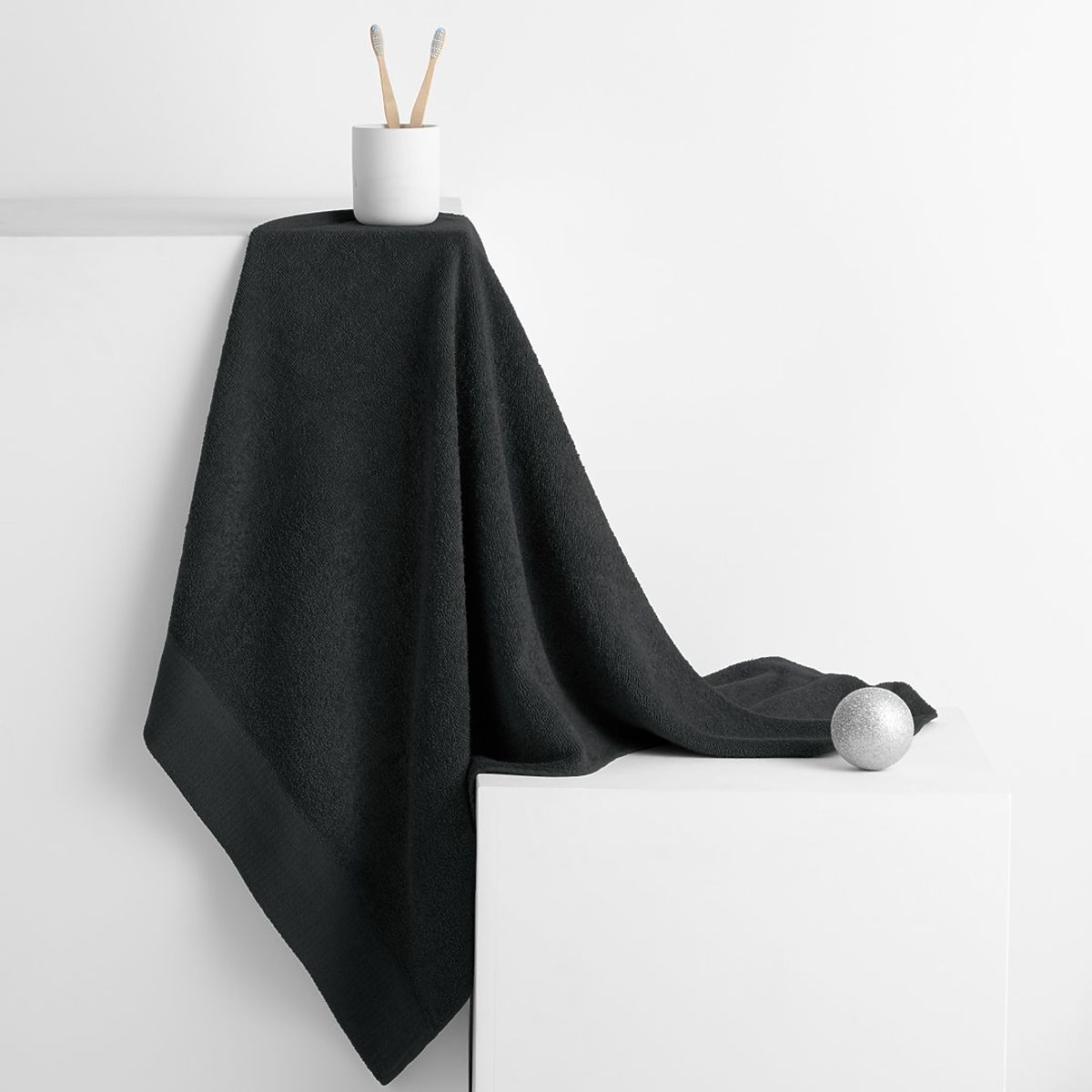 Asciugamano AMARI - AMELIAHOME colore nero stile classico 30x50 AmeliaHome