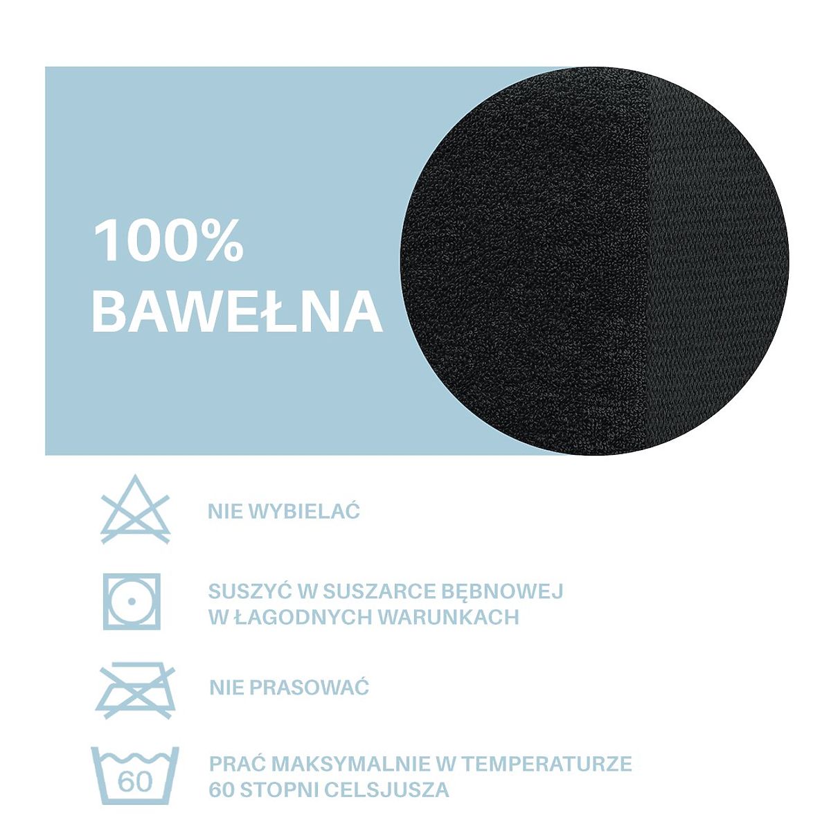 Asciugamano AMARI - AMELIAHOME colore nero stile classico 30x50 AmeliaHome