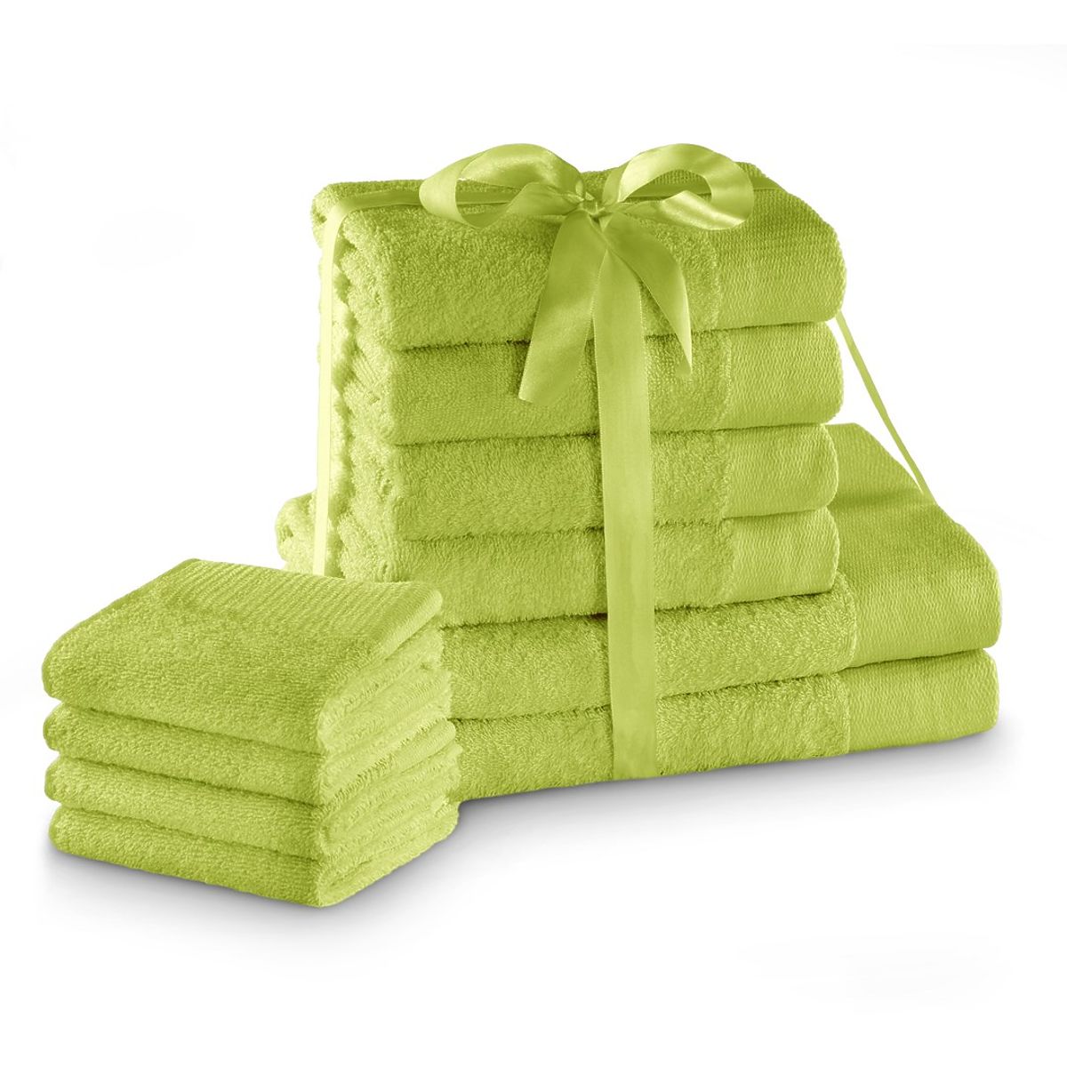 Asciugamano AMARI - AMELIAHOME colore verde stile classico 2*70x140+4*50x100+4*30x50 AmeliaHome