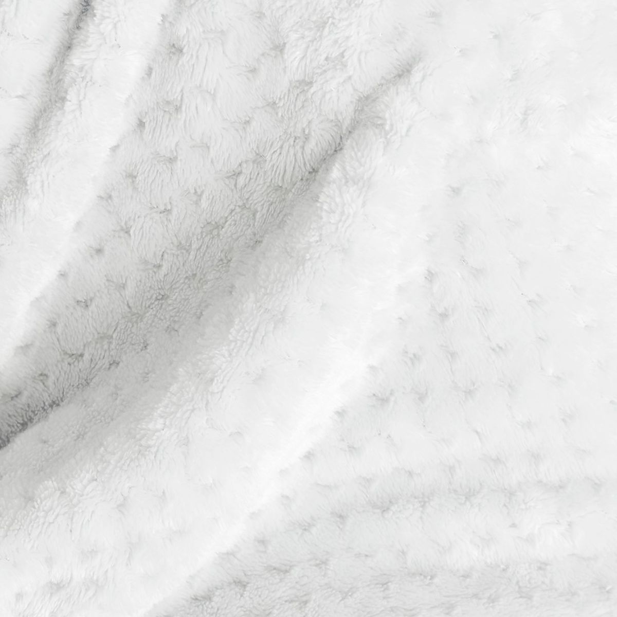 Coperta SHLEEPY colore bianco con motivo jacquard stile classico 130x180