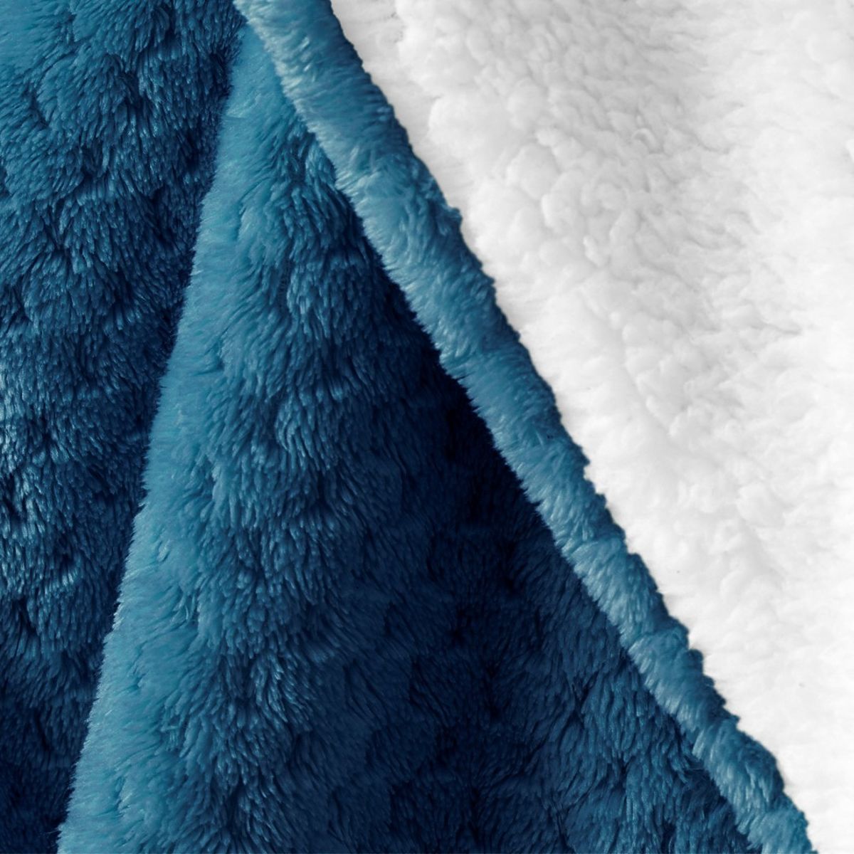 Coperta SHLEEPY colore indaco jacquard stile classico 130x180