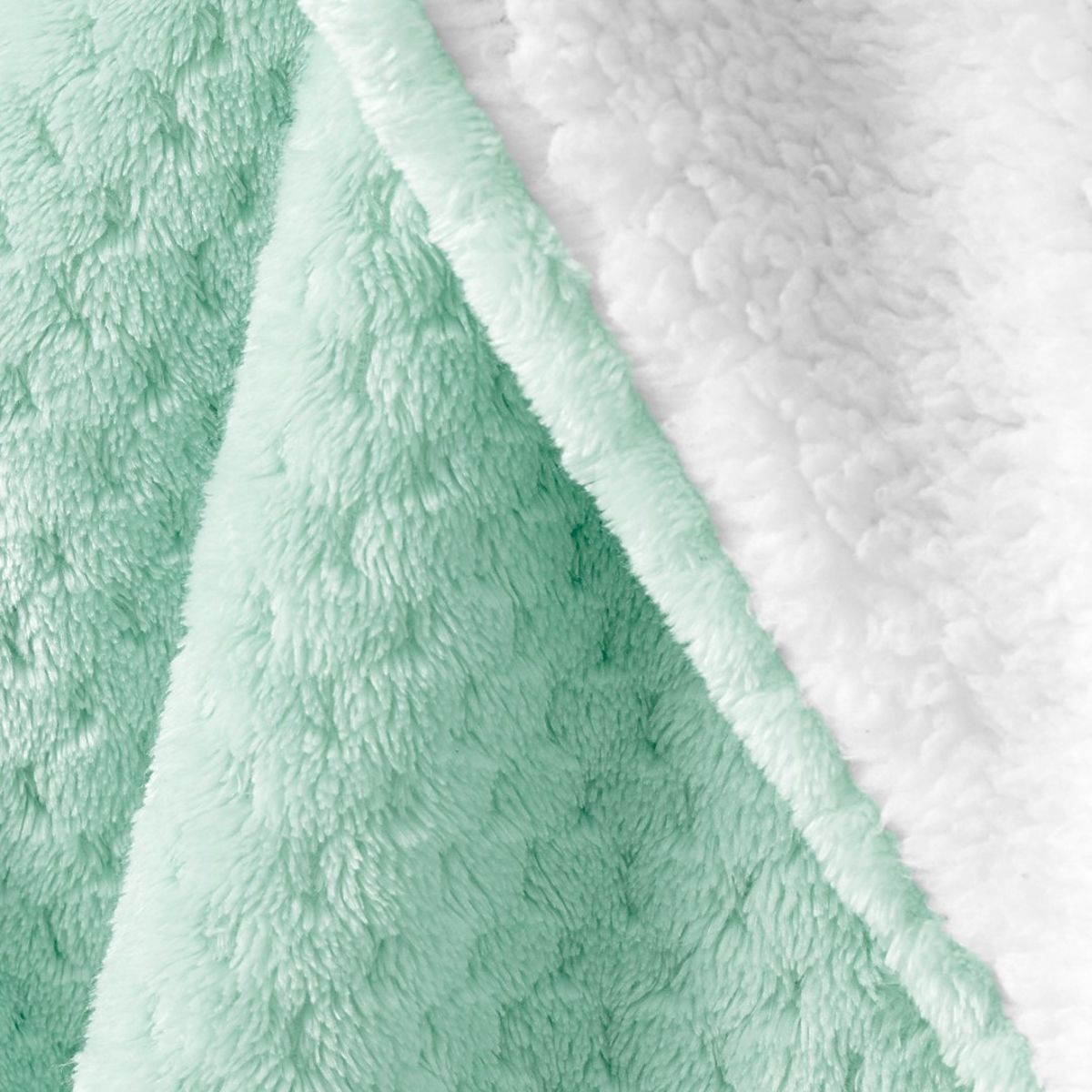 Coperta SHLEEPY colore menta jacquard classico stile 130x180