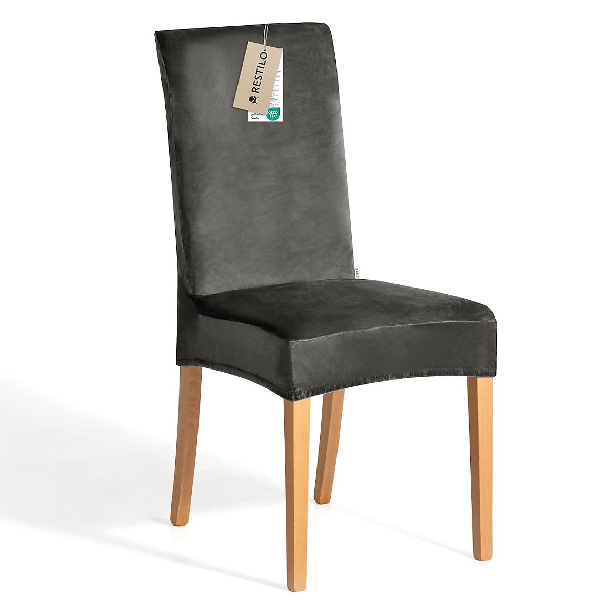Copertura per sedia RESTILO SENTO colore acciaio stile classico liscio