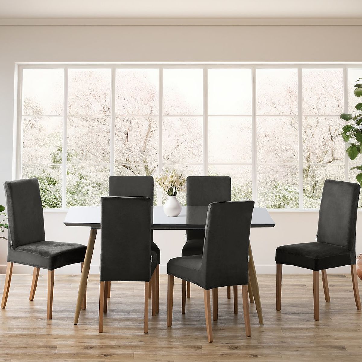 Copertura per sedia RESTILO SENTO colore acciaio stile classico liscio