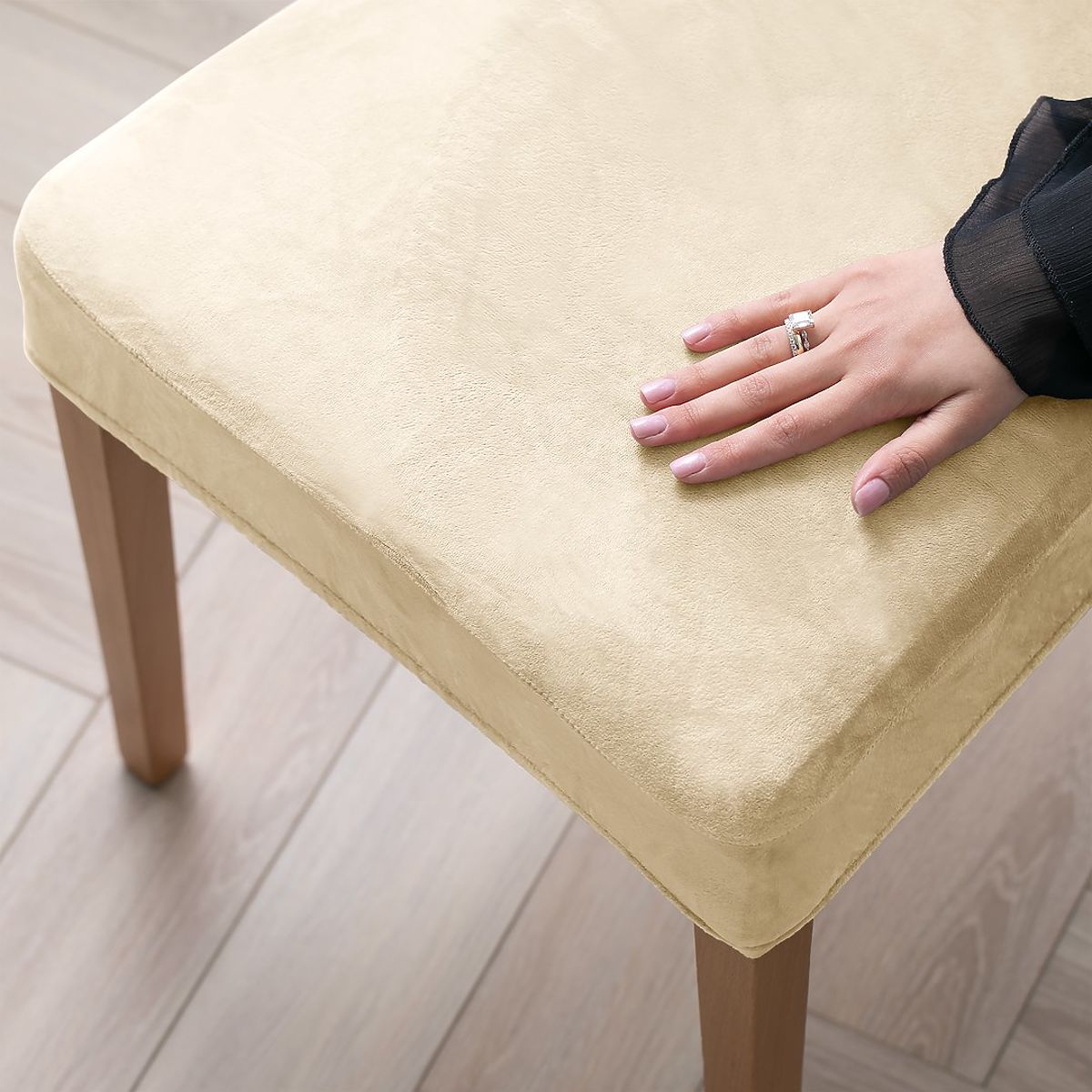 Copertura per sedia RESTILO SENTO colore beige chiaro stile classico liscio