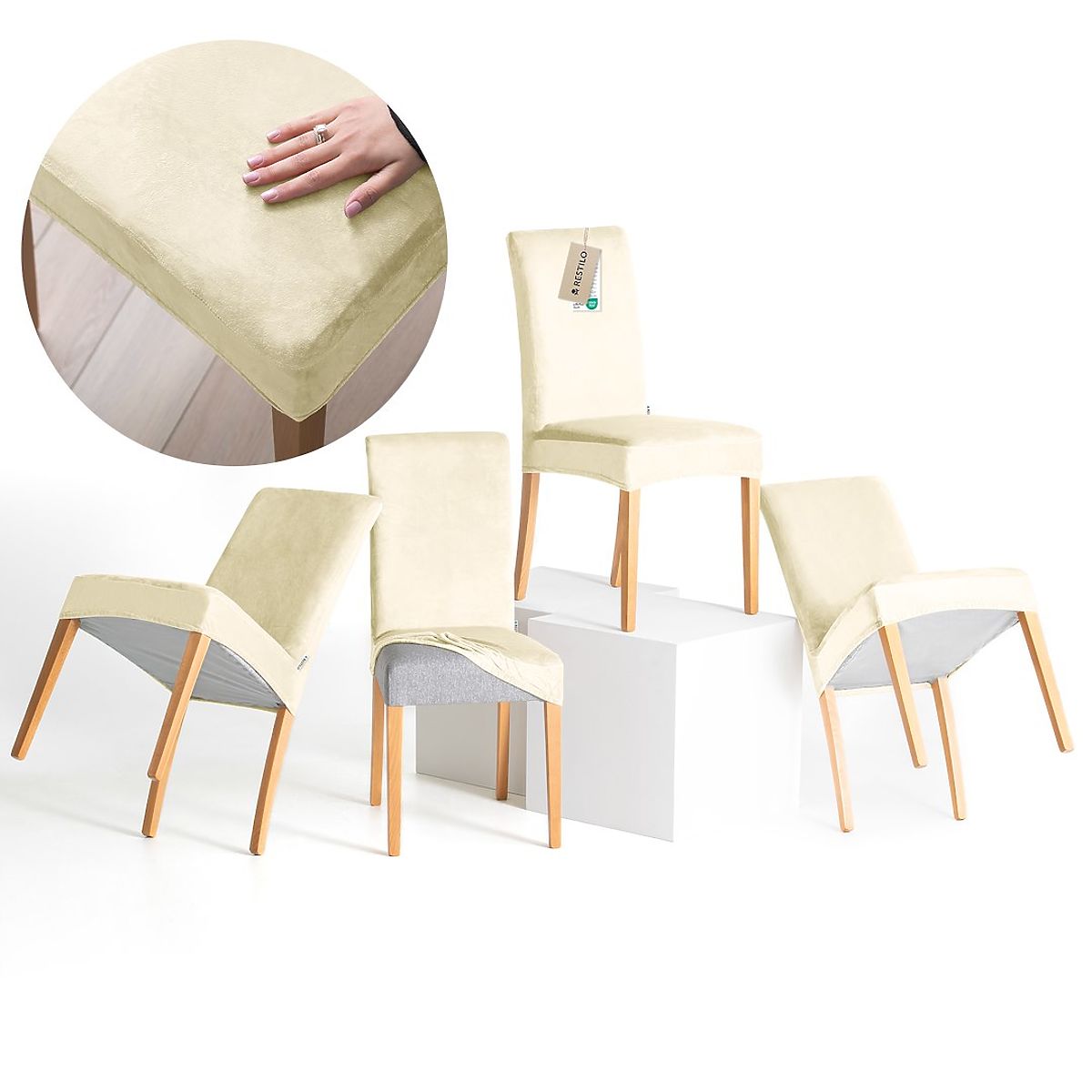 Coprisedia RESTILO SENTO colore crema stile classico liscio