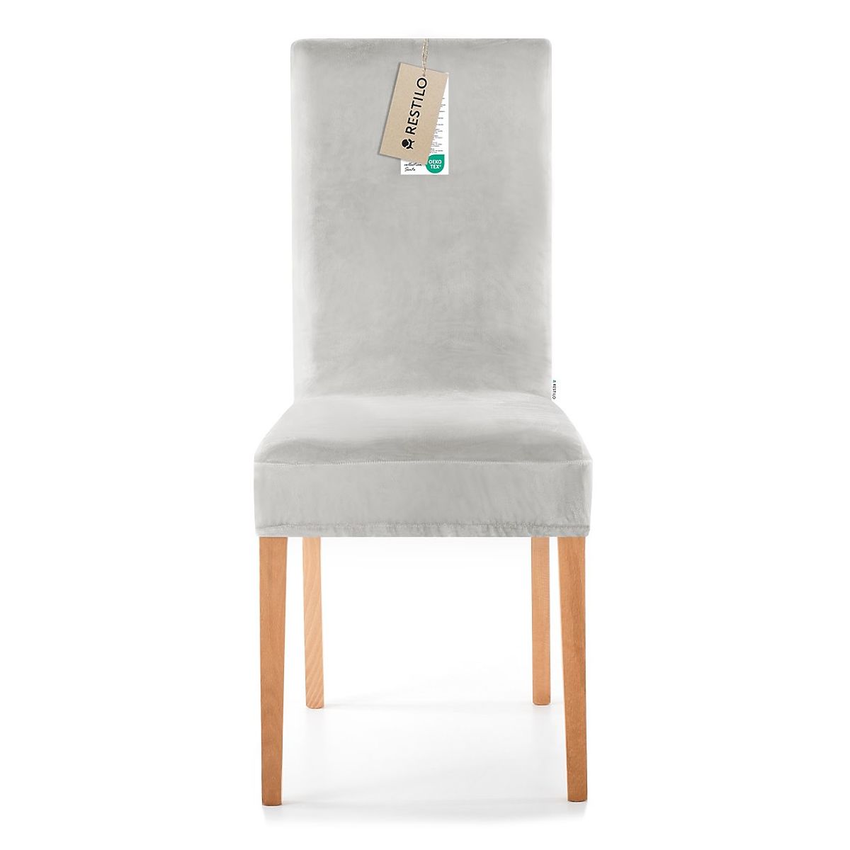 Copertura per sedia RESTILO SENTO colore grigio liscio stile classico
