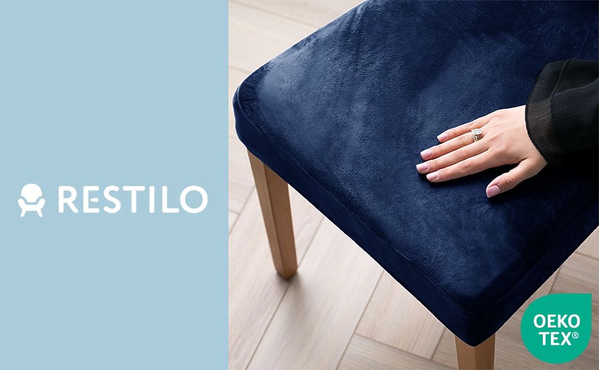 Coprisedia RESTILO SENTO colore indaco stile classico liscio