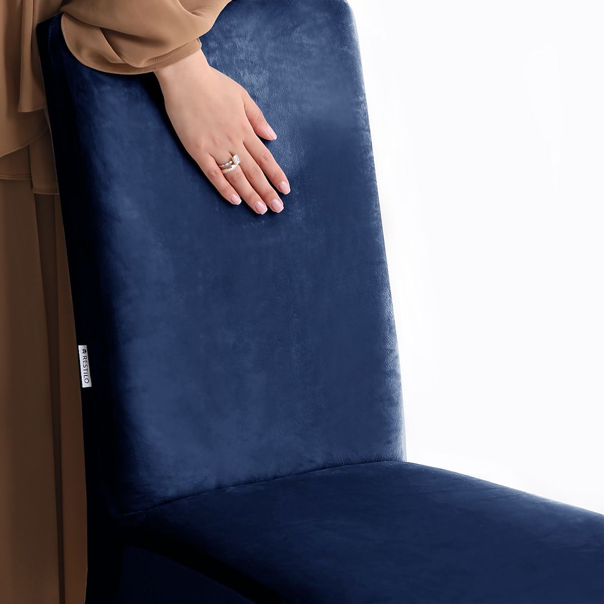 Coprisedia RESTILO SENTO colore indaco stile classico liscio
