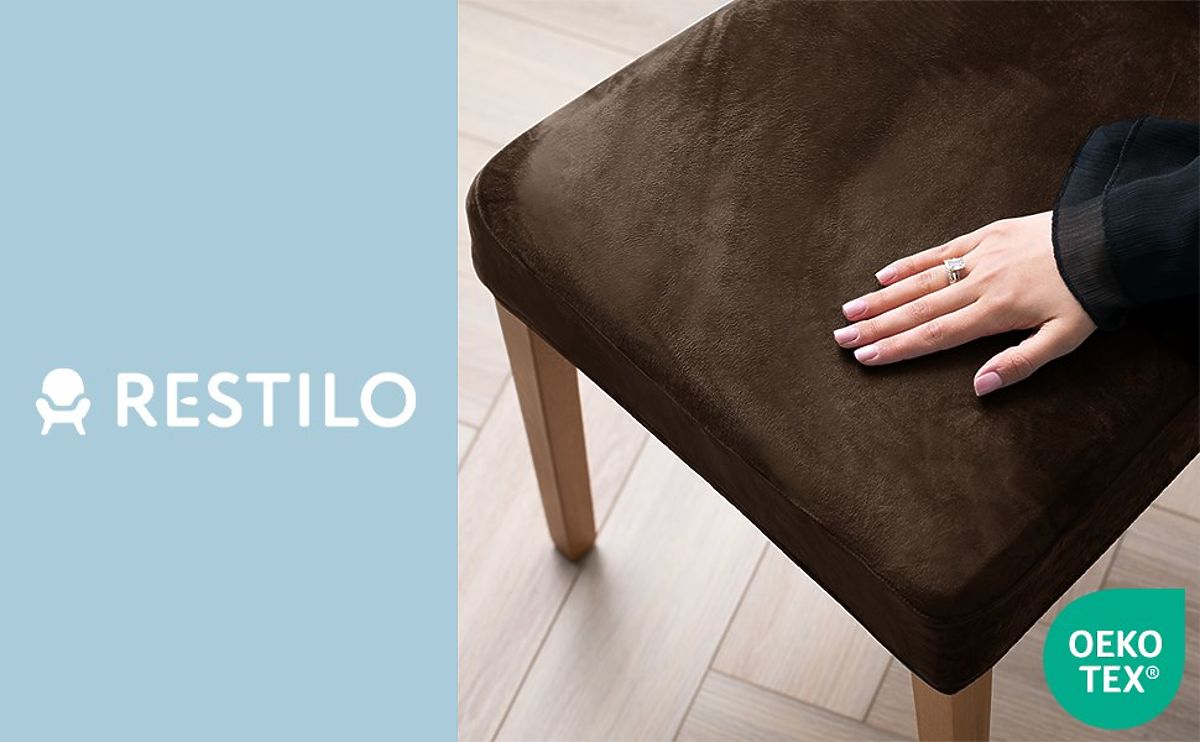 Copertura per sedia RESTILO 6 SENTO colore marrone stile classico liscio