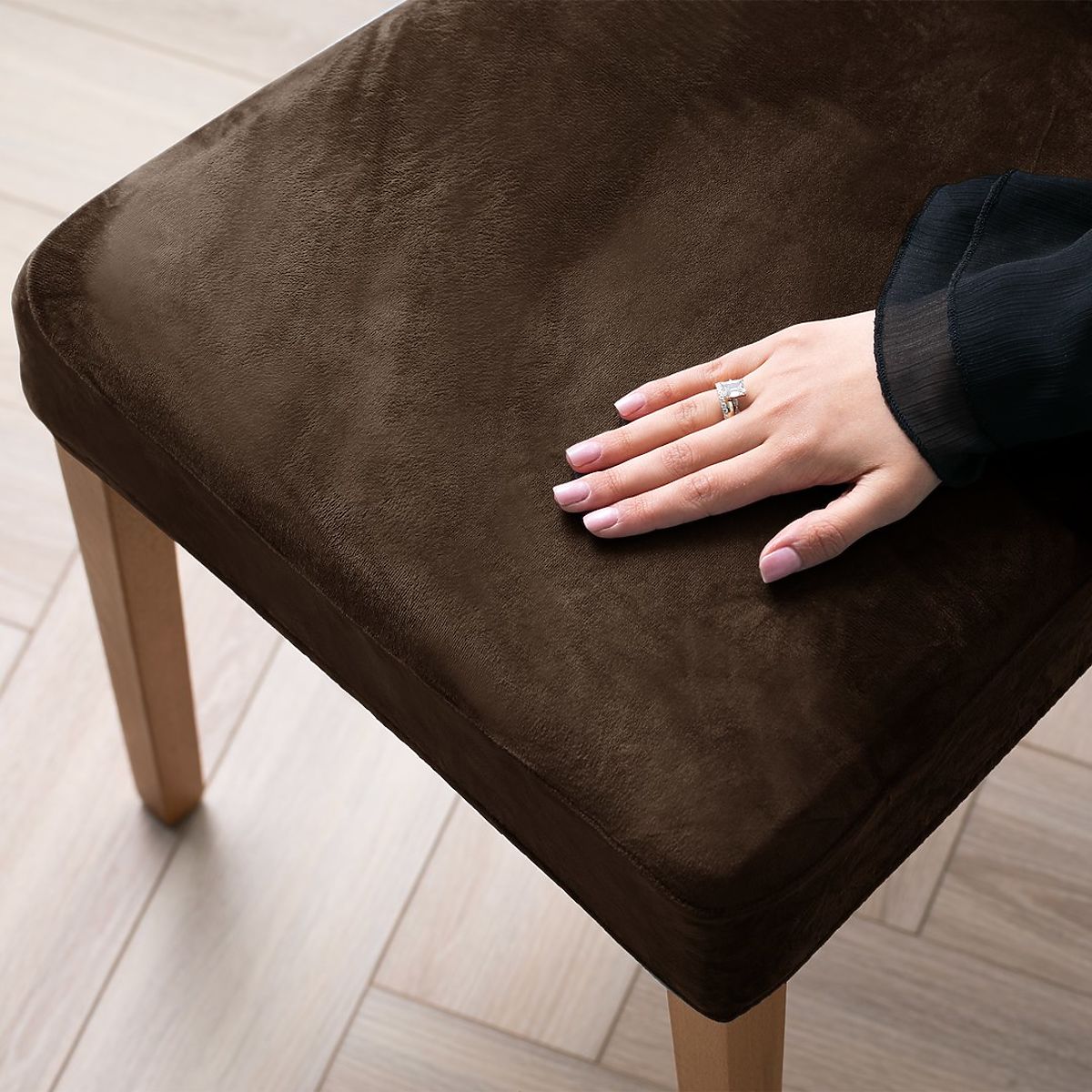 Copertura per sedia RESTILO 6 SENTO colore marrone stile classico liscio