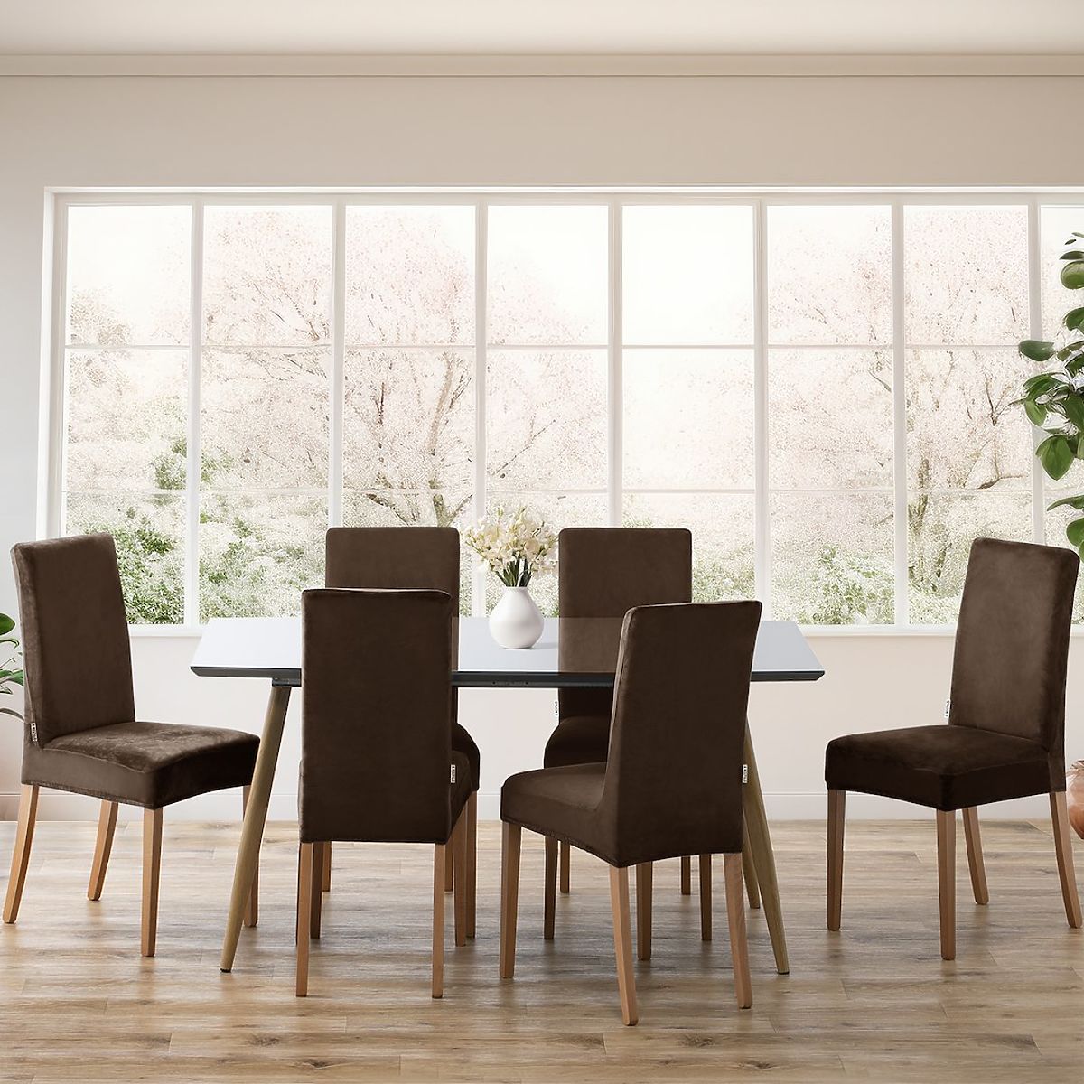 Copertura per sedia RESTILO 6 SENTO colore marrone stile classico liscio
