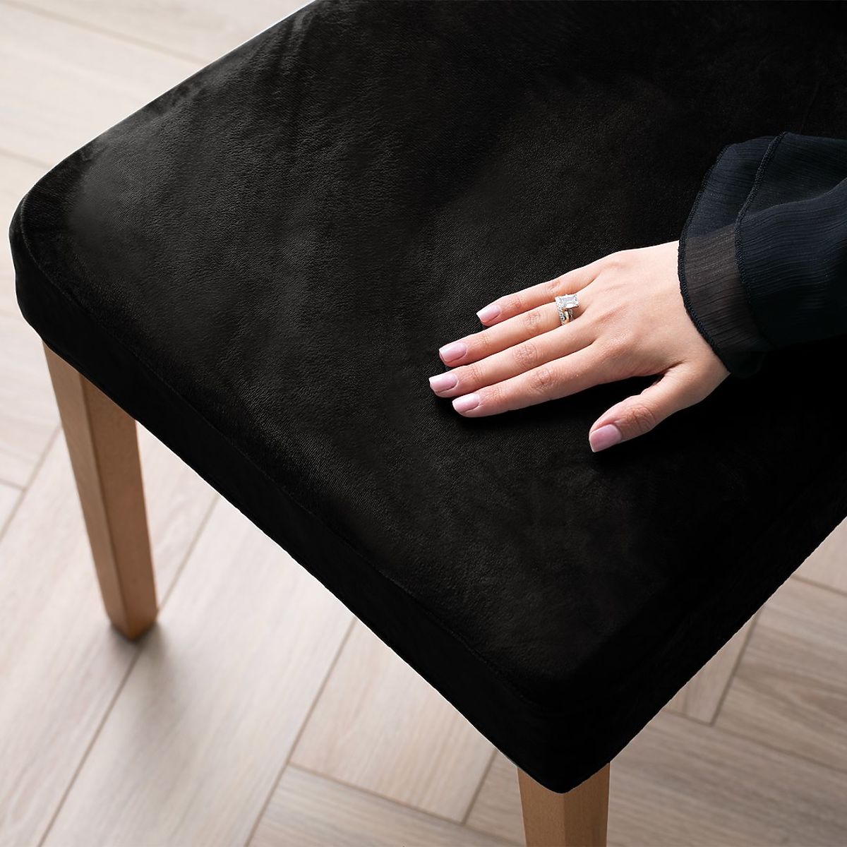Copertura per sedia RESTILO SENTO colore nero stile classico liscio