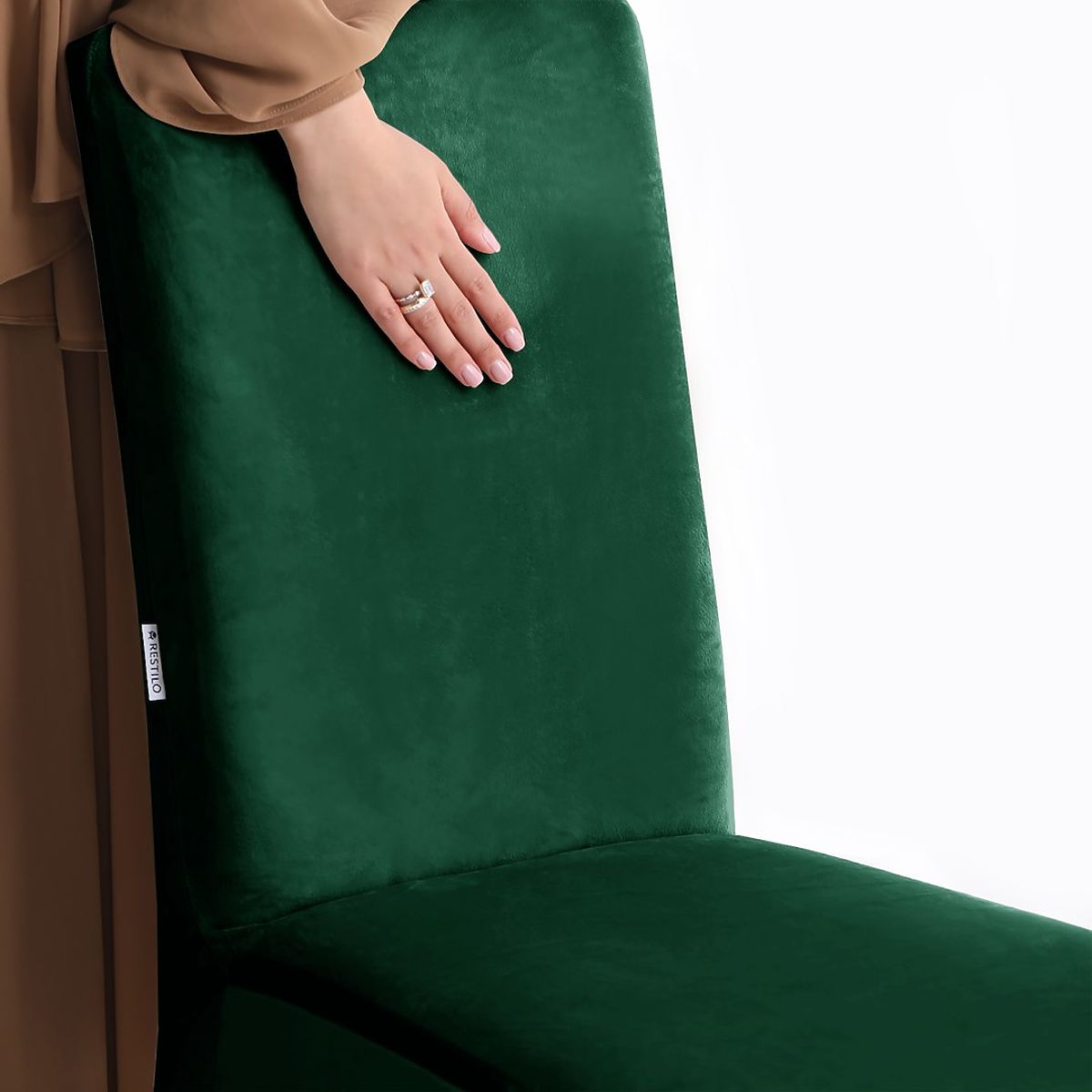 Coprisedia RESTILO SENTO colore verde bottiglia stile classico liscio