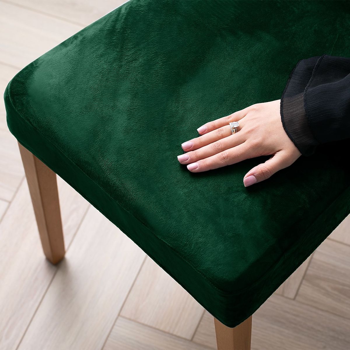 Coprisedia RESTILO SENTO colore verde bottiglia stile classico liscio