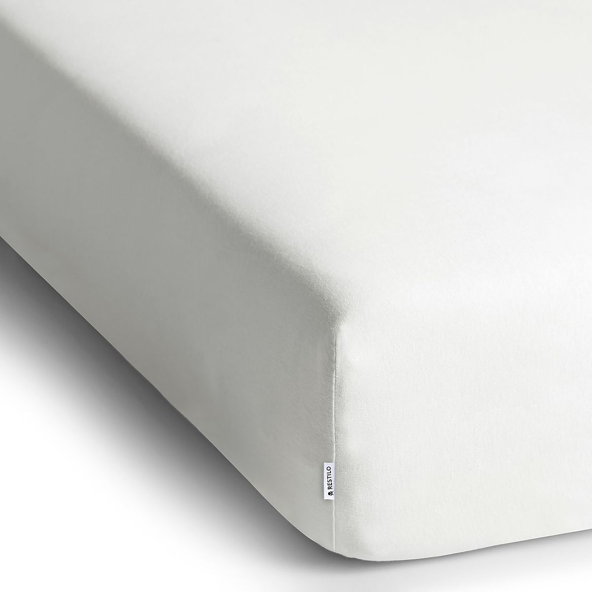 Lenzuolo AMBER colore bianco stile classico materiale jersey 220-240x220 DecoKing
