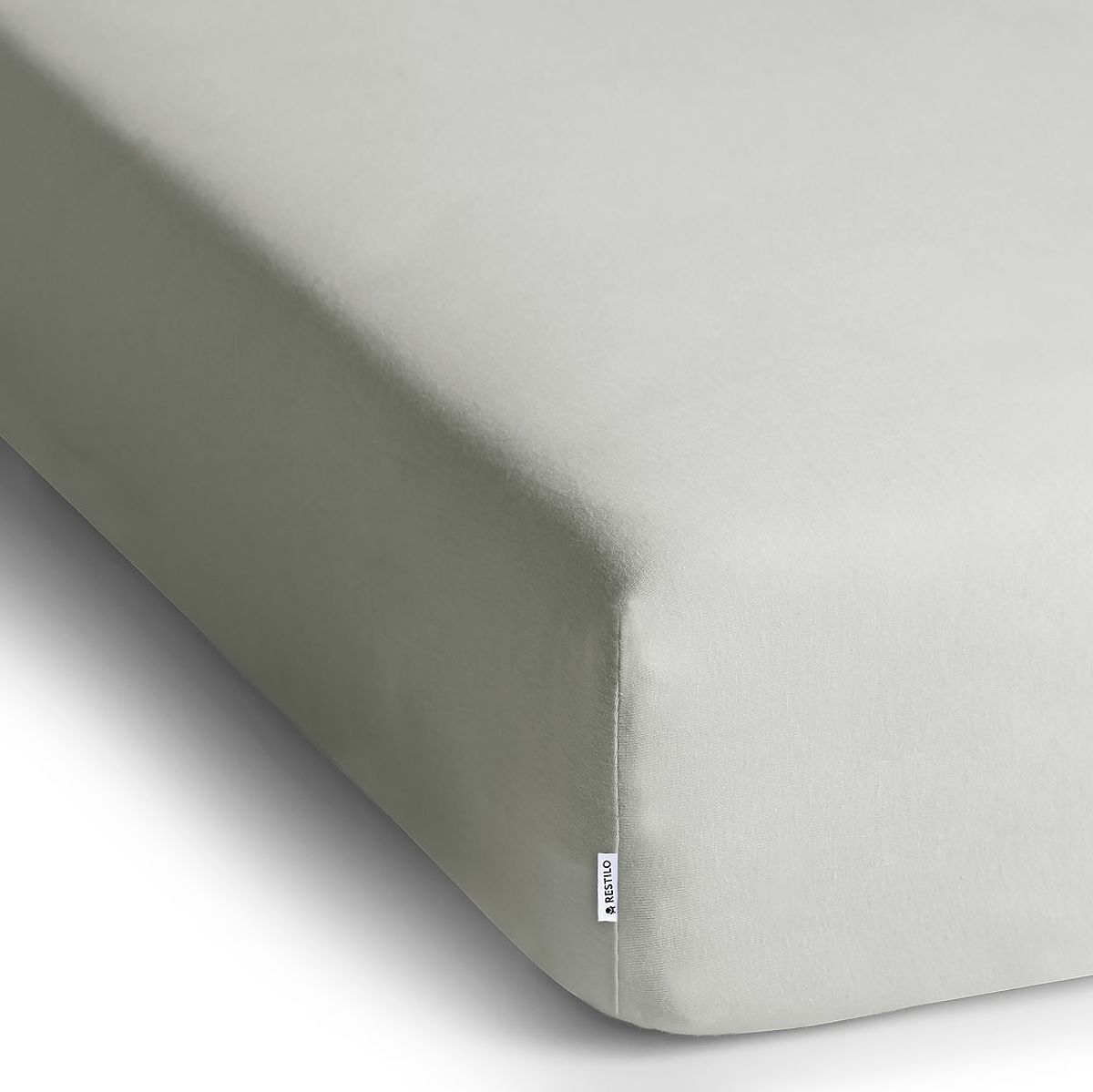 Lenzuolo AMBER colore bianco stile classico materiale jersey 80-90x200 DecoKing
