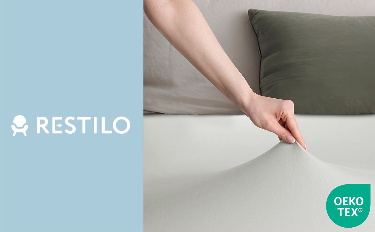 Lenzuolo AMBER colore bianco stile classico materiale jersey 80-90x200 DecoKing