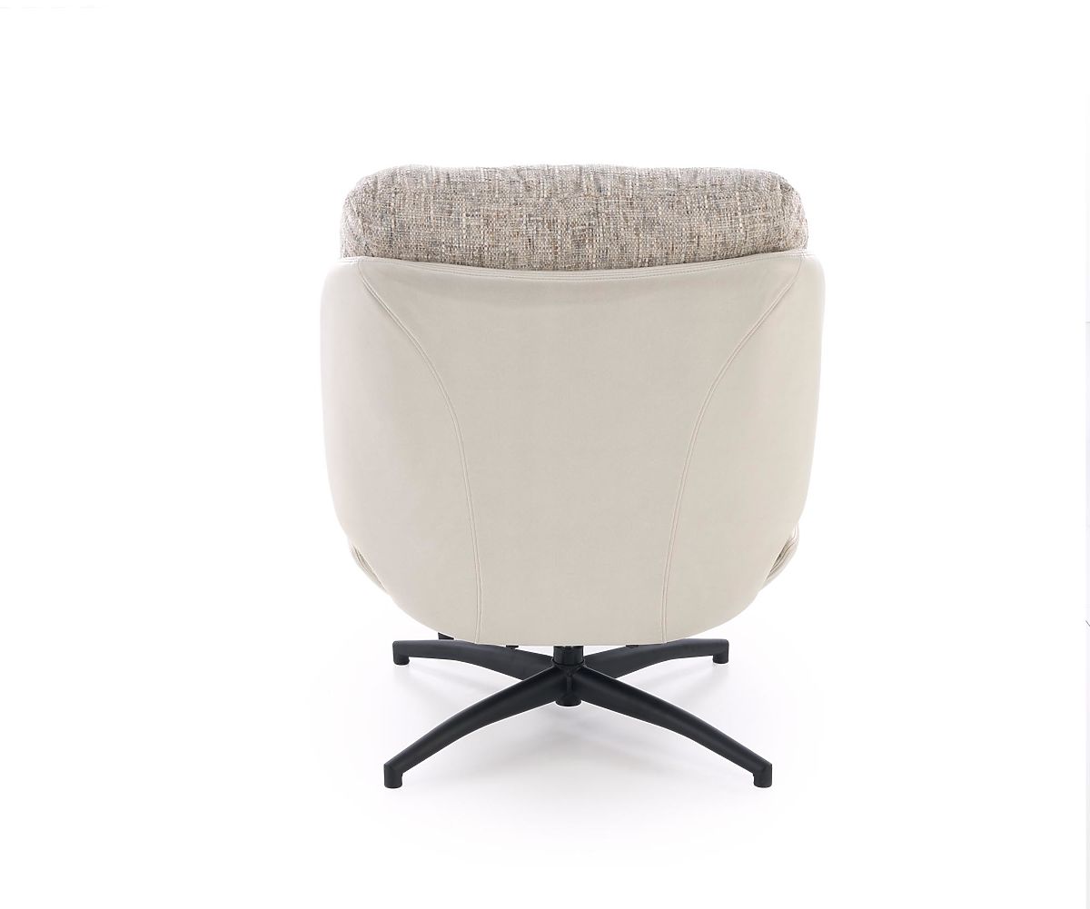 Poltrona KRONOS con poggiapiedi, beige / multicolore (1p=1pz)