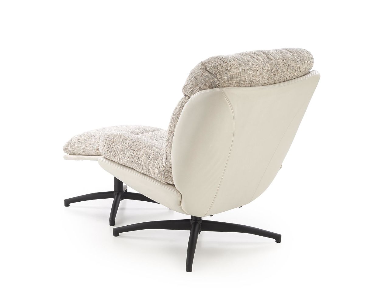 Poltrona KRONOS con poggiapiedi, beige / multicolore (1p=1pz)