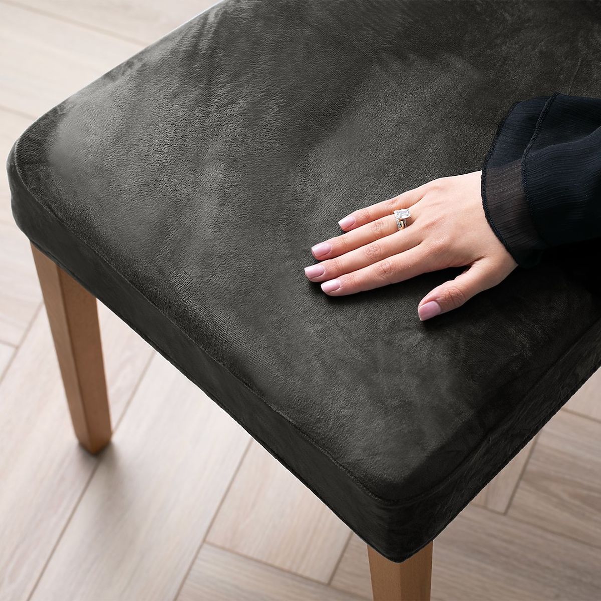 Copertura per sedia RESTILO SENTO colore acciaio stile classico liscio
