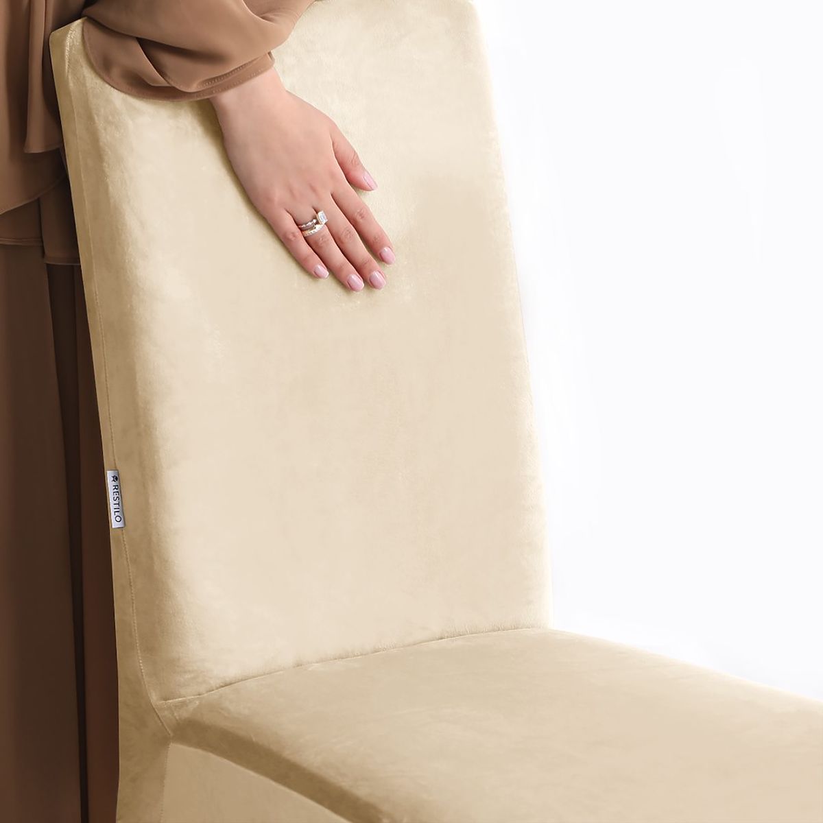 Coprisedia RESTILO SENTO colore beige chiaro stile classico liscio