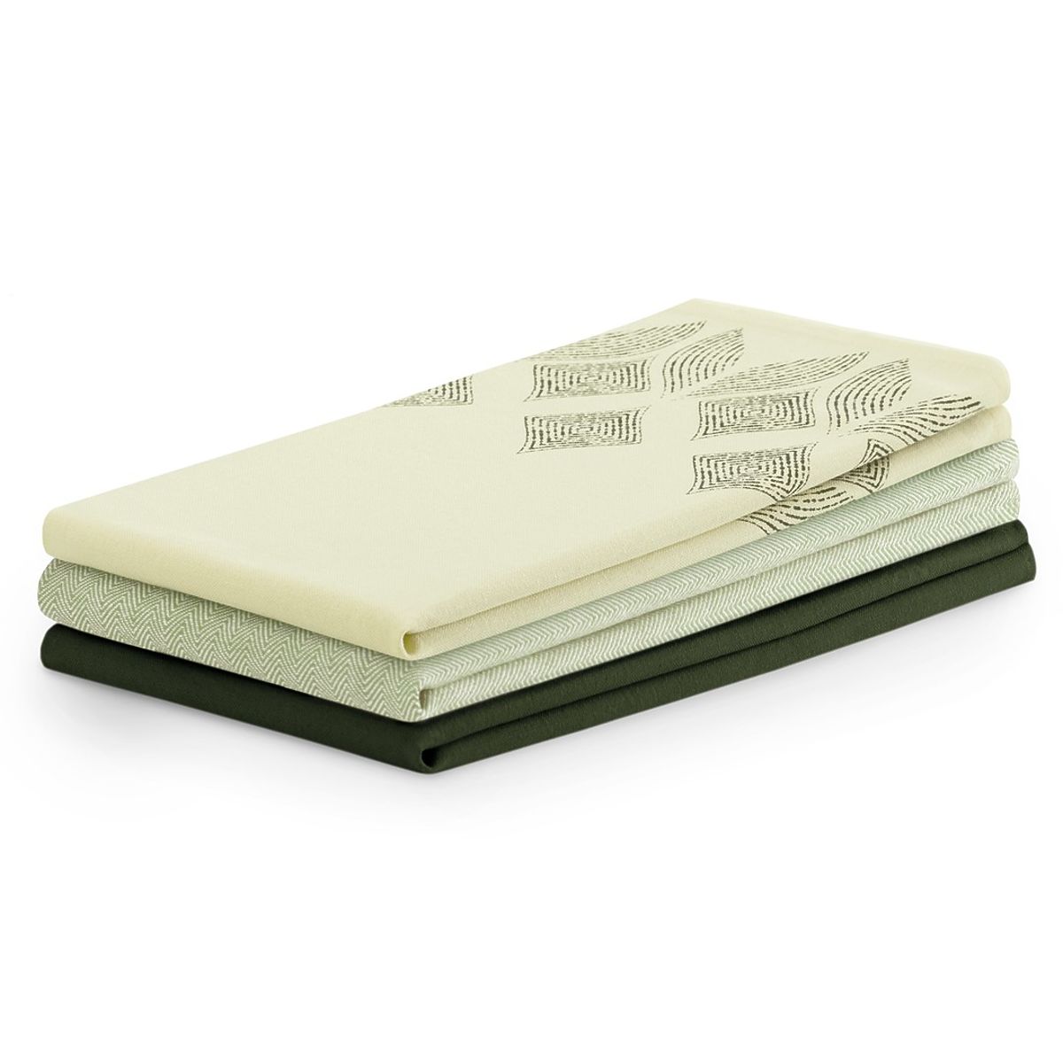 Strofinaccio da cucina LETTY colore verde bottiglia motivo stampato moderno 50x70 ameliahome
