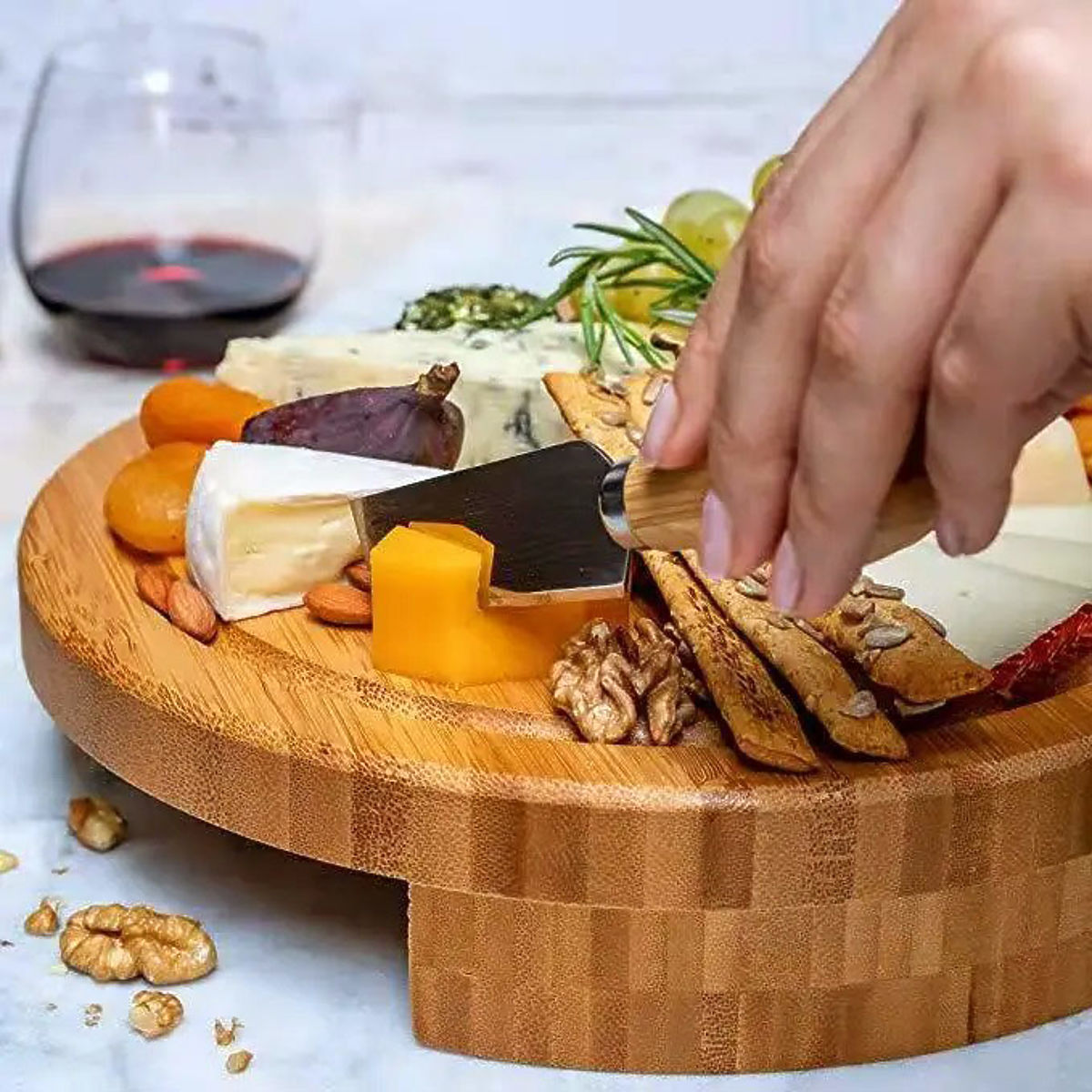 Tagliere in bambù per antipasti e formaggi Andra
