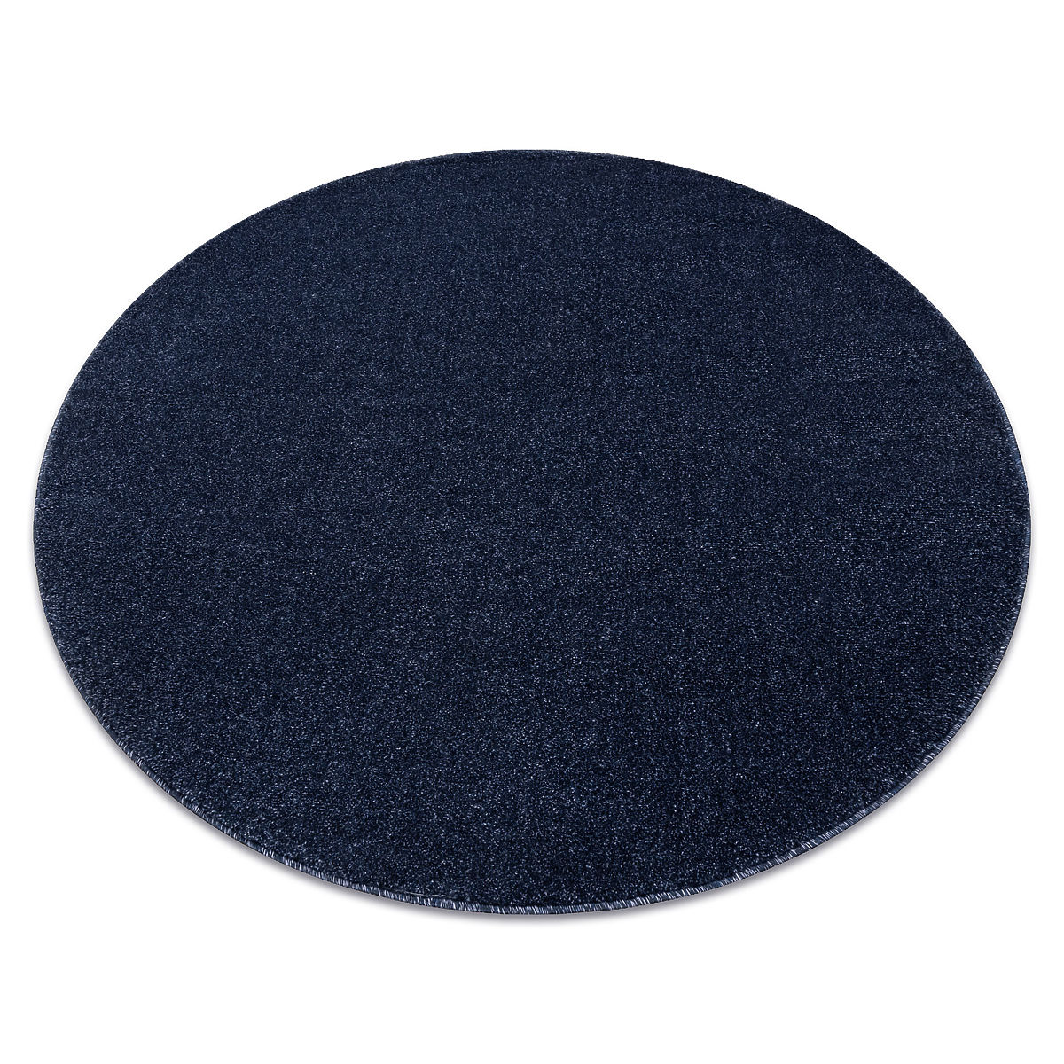 Tappeto rotondo SOFTY Unito, Monocolore, blu scuro