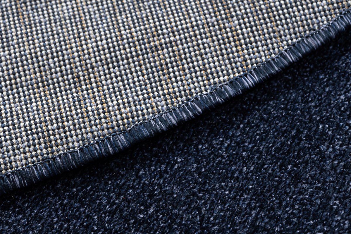 Tappeto rotondo SOFTY Unito, Monocolore, blu scuro