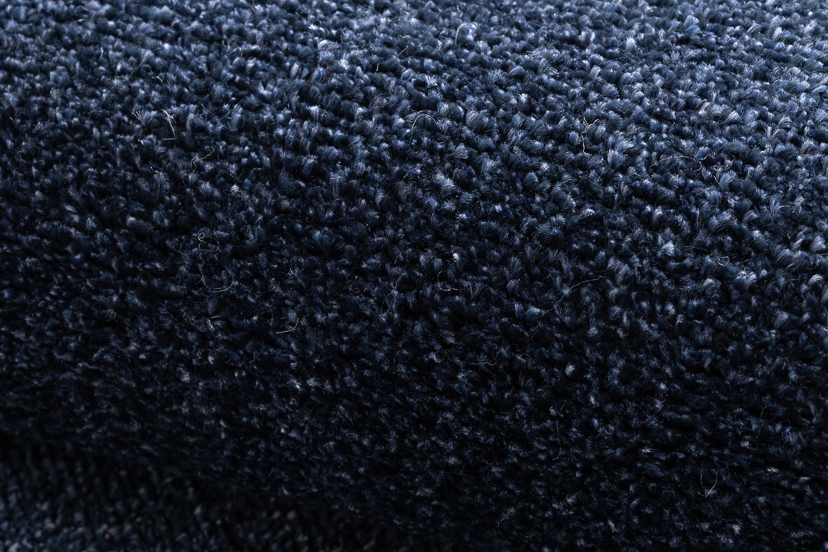 Tappeto rotondo SOFTY Unito, Monocolore, blu scuro