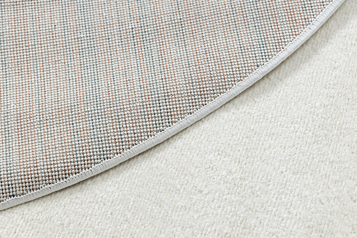 Tappeto rotondo SOFTY Unito, Monocolore, crema