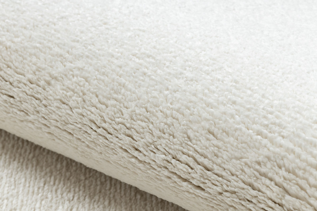 Tappeto rotondo SOFTY Unito, Monocolore, crema