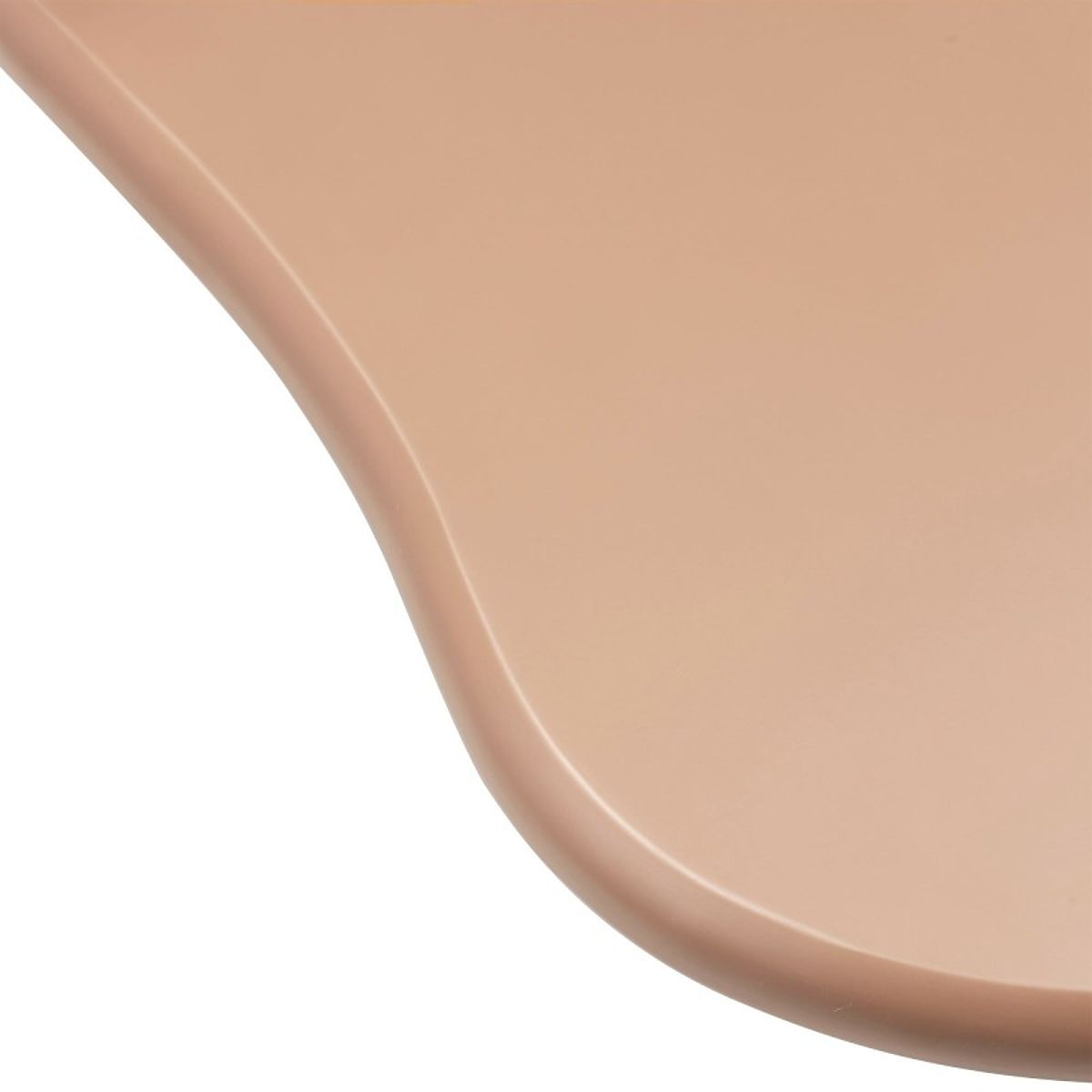 Tavolino da salotto Monaco color cannella, opaco, forme arrotondate