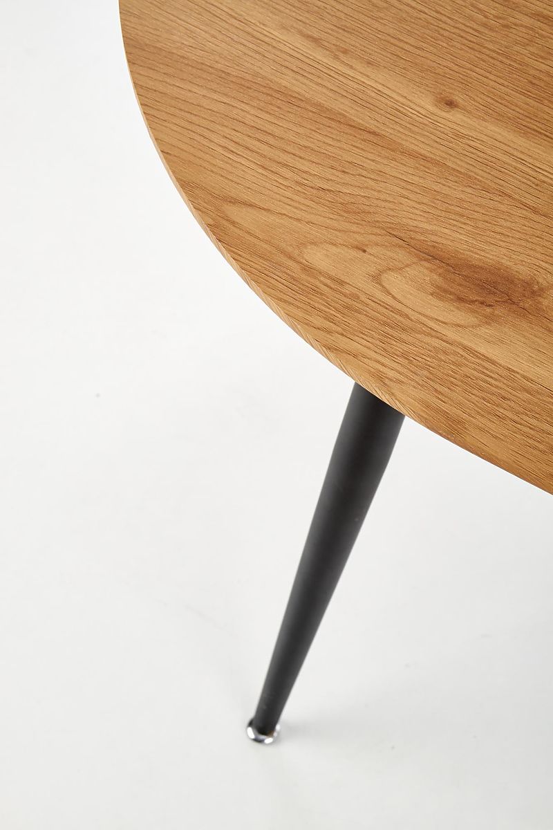 Tavolo allungabile COLORADO, piano – rovere dorato, base – nera