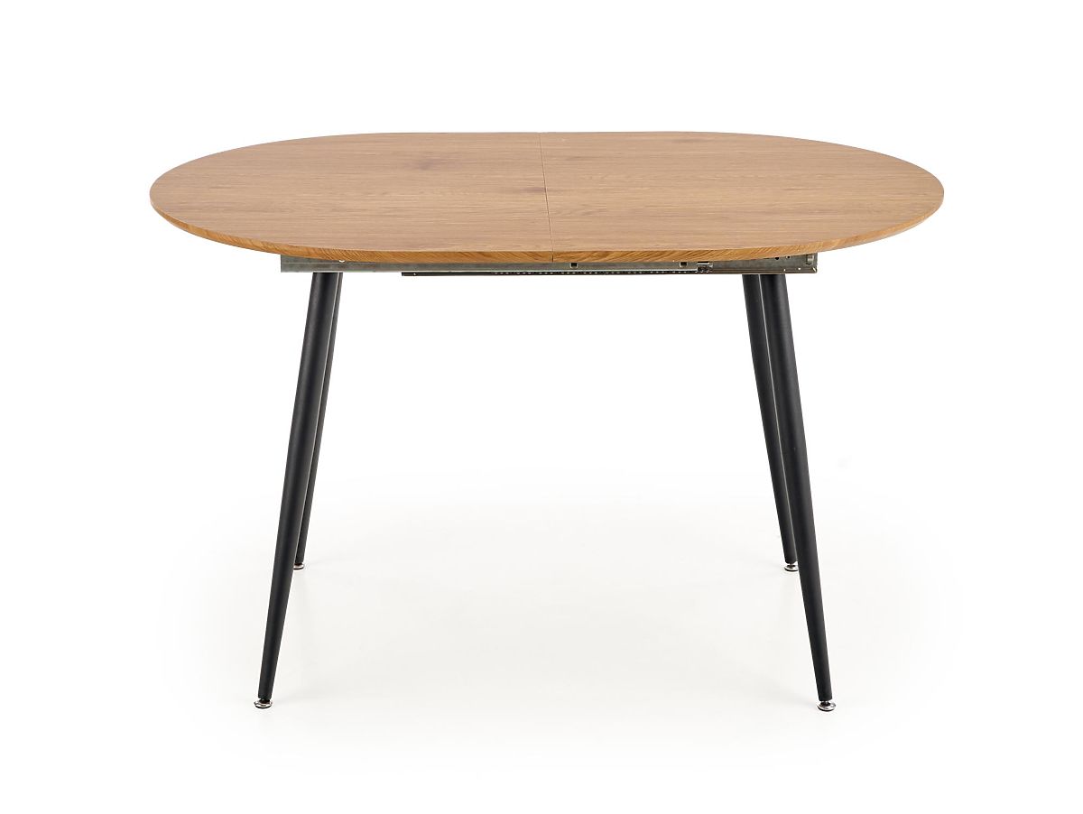 Tavolo allungabile COLORADO, piano – rovere dorato, base – nera