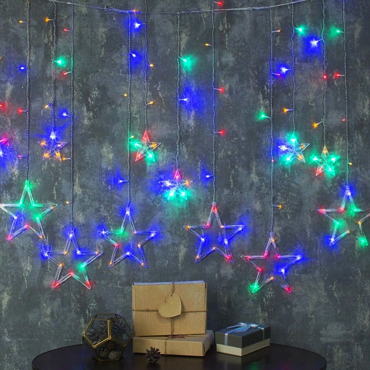 Tenda LED Stelle Multicolore con Telecomando CD002-138