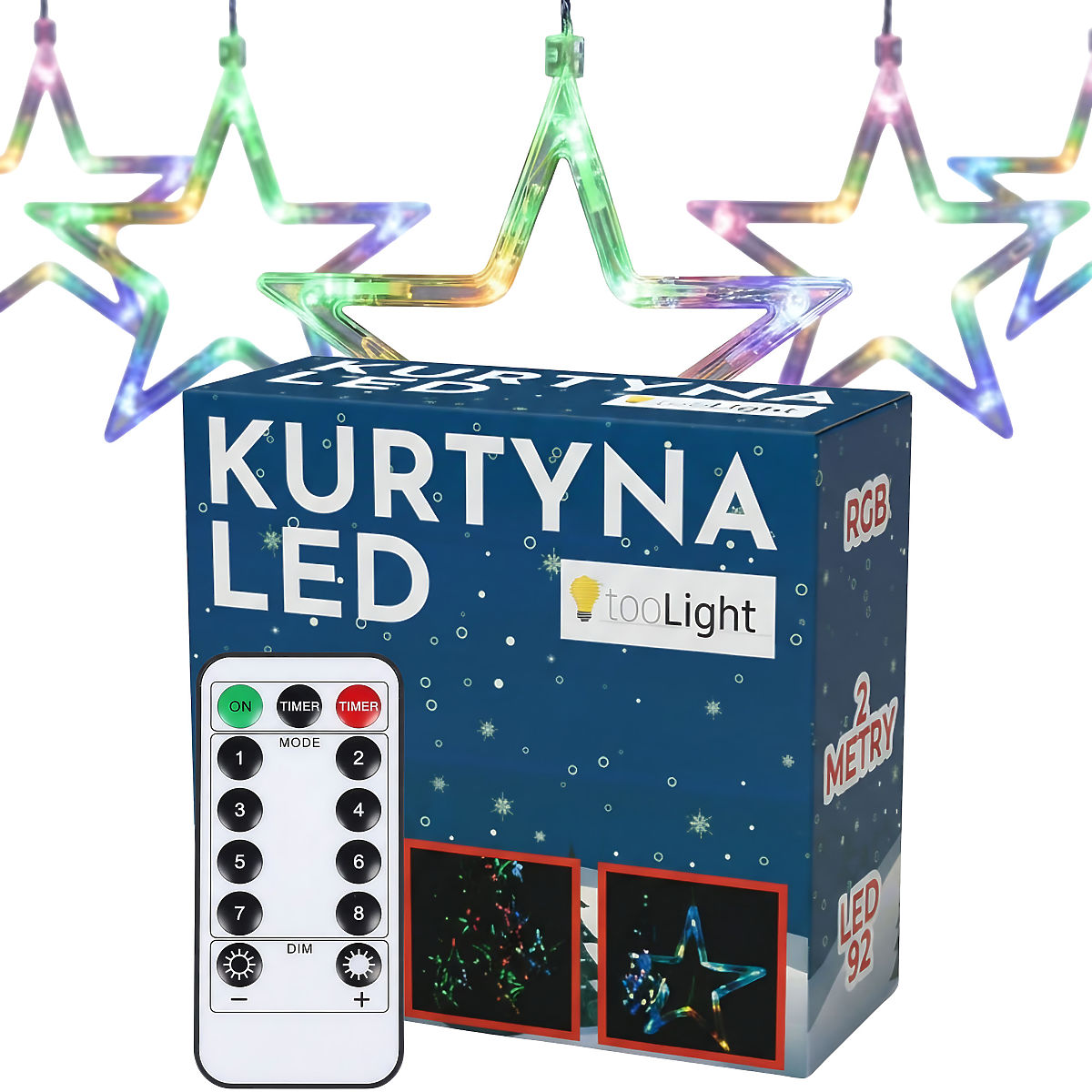 Tenda LED Stelle Multicolore con Telecomando GL2005