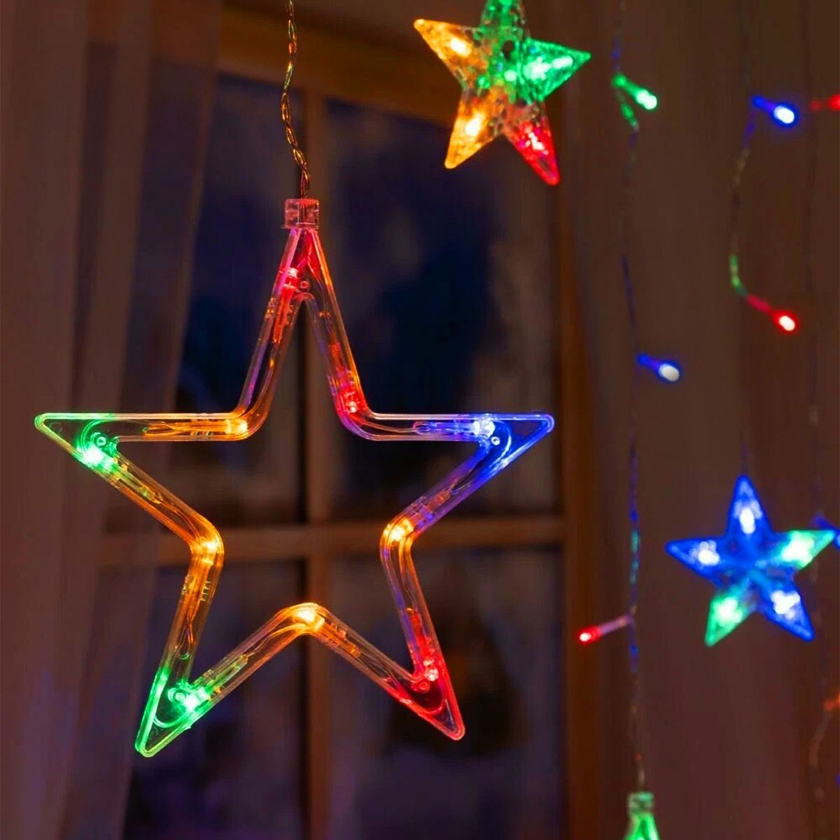 Tenda LED Stelle Multicolore con Telecomando GL2005