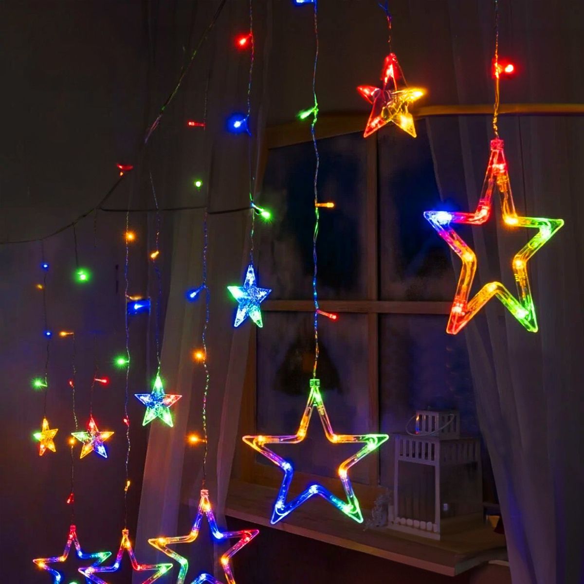 Tenda LED Stelle Multicolore con Telecomando GL2005