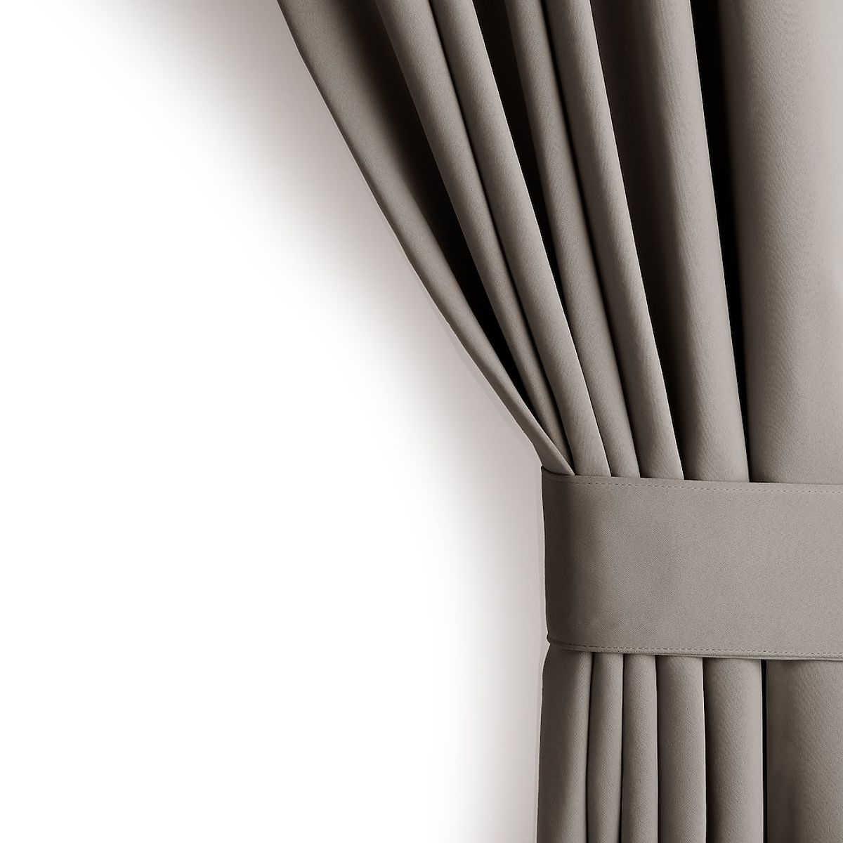 Tenda RESTILO BLACKOUT colore beige, fascetta per fissaggio, stile classico, nastro, materiale black