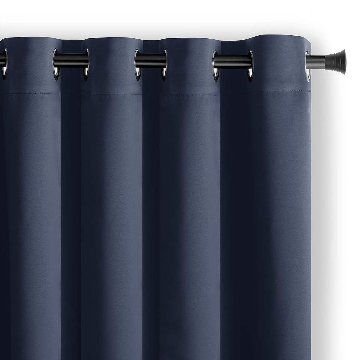 Tenda RESTILO BLACKOUT colore indaco, stile classico, occhielli argento, materiale bla