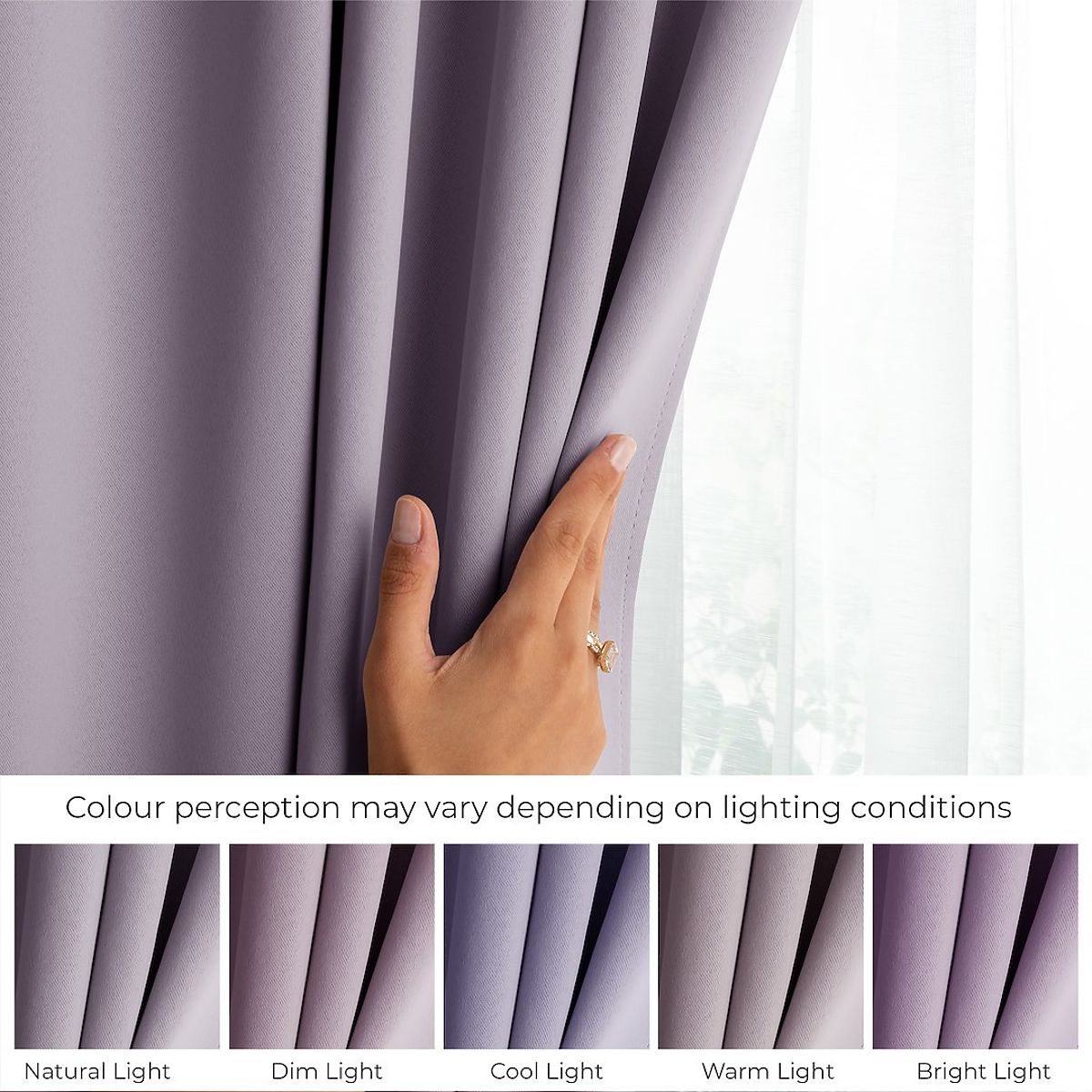 Tenda RESTILO BLACKOUT colore rosa cipria fascetta classico stile occhielli argento